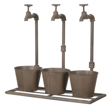 VASETTO INDUSTRY TRIPLE 49X19X48 cm